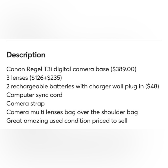 Canon T3i Camera and Lenses Bundle - Picture 14 of 14